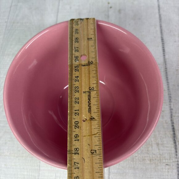 Home Target SOILD PINK Retro Stoneware Oven Safe Fluted Soup Cereal Bowls Set 4 - Picture 10 of 16